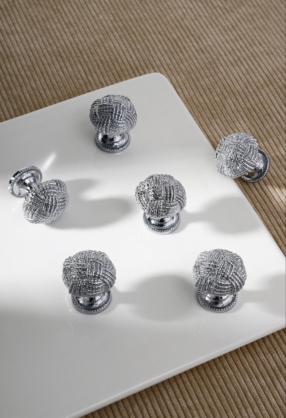 Vintage woven knot brass Drawer Pull knob Brass Knit Wardrobe handle Pulls Cabinet Pulls Knobs Dresser Knobs Handles Furniture hardware