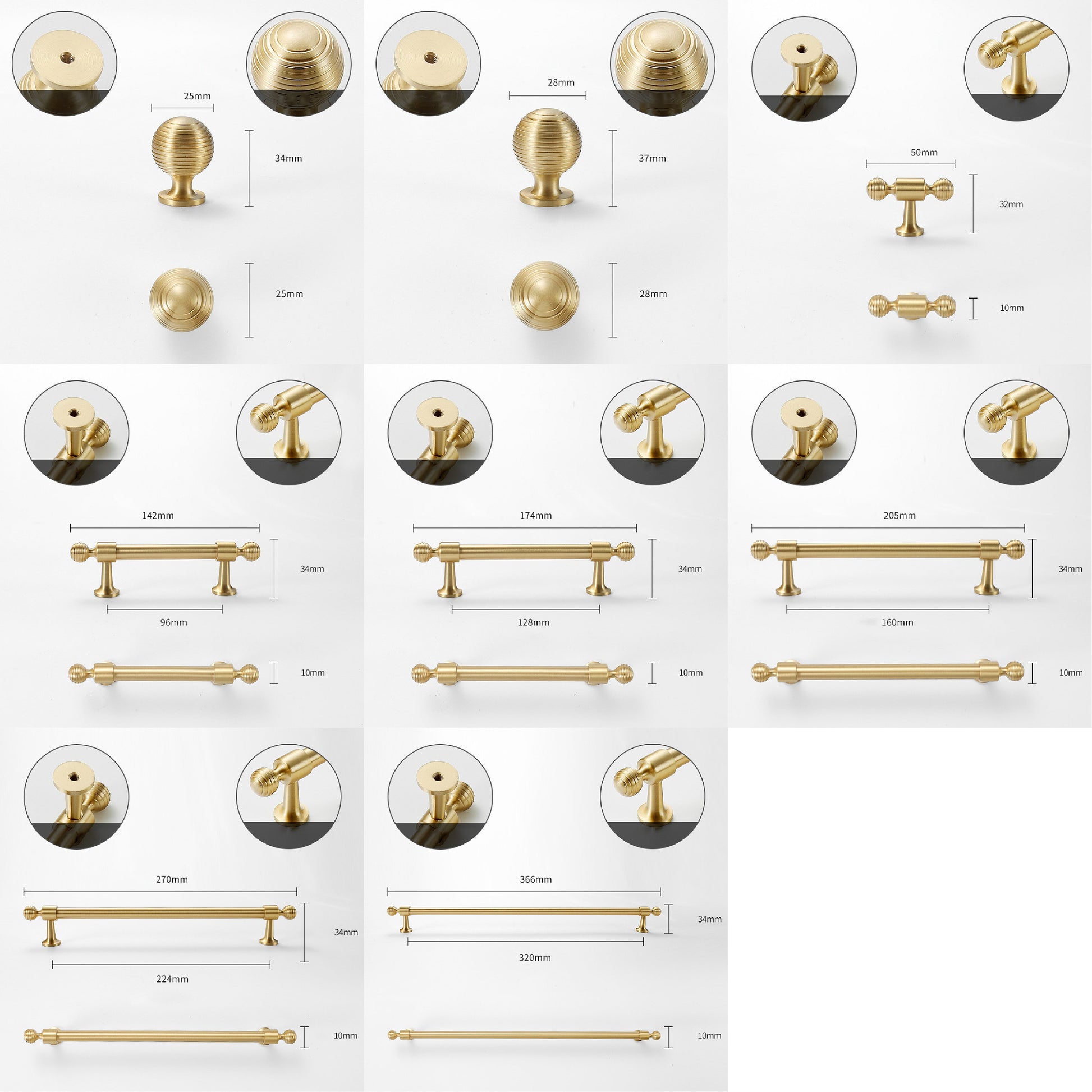 Brass Round Drawer Handle pull, Nordic Handle Pull, Cabinet Door Handle Dresser Handle pull Cupboard Knobs Wardrobe pull Cabinet Hardware