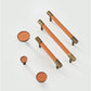 Hand-stitched leather Drawer handles, Antique Brass Cowhide Cabinet Handles Pull, Dresser handle Pull Knobs Wardrobe handle Cabinet Hardware