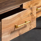 Solid Brass Cabinet Handles Pull Satin Brass Door Handles Gold Crown Drawer Pulls Knobs Handles Dresser Knobs handle Wardrobe handle pull