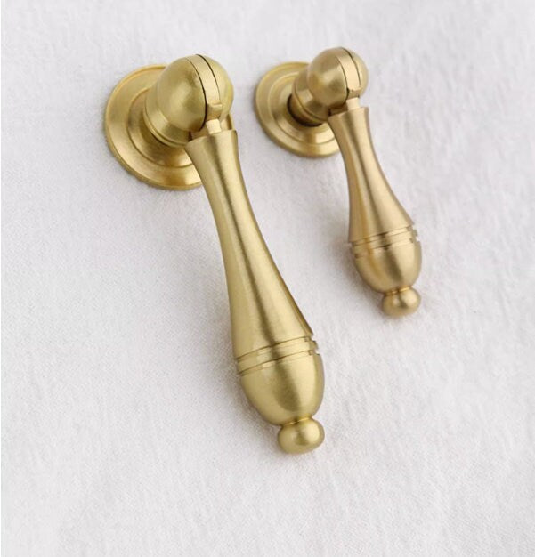 Vintage Bronze Handle knob DIY Pendant dresser pulls knob Drop Drawer Knobs Pulls Furniture knobs Wardrobe Cabinet Knobs Furniture hardware