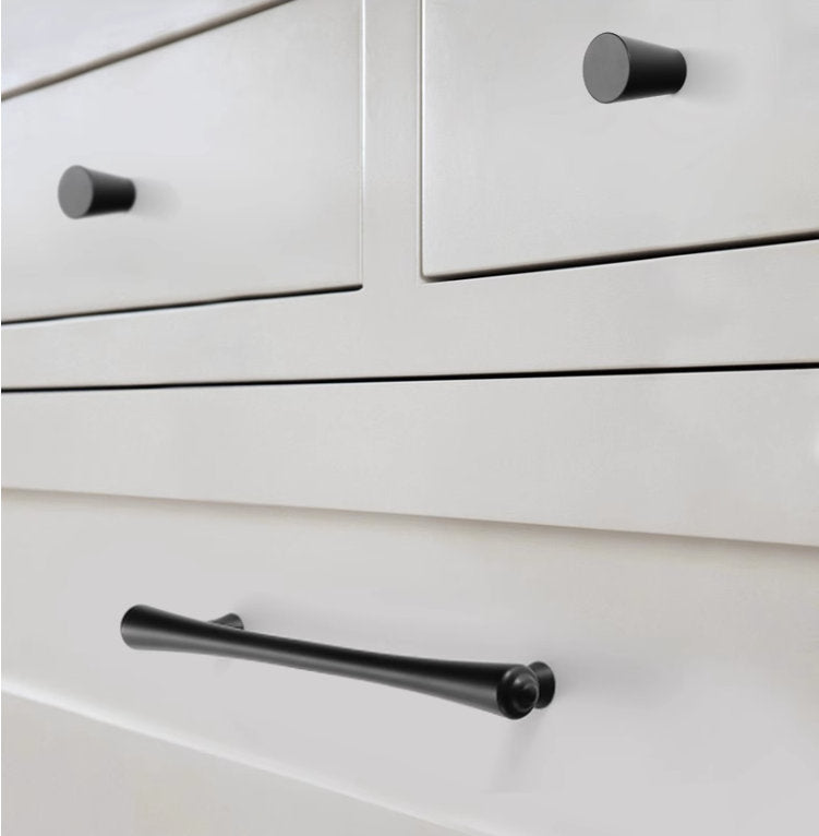 Minimalist Black Drawer Pulls Handle knob Modern Cabinet Dresser Pulls Knobs Handles Kitchen Handle pull Wardrobe handle Furniture Hardware