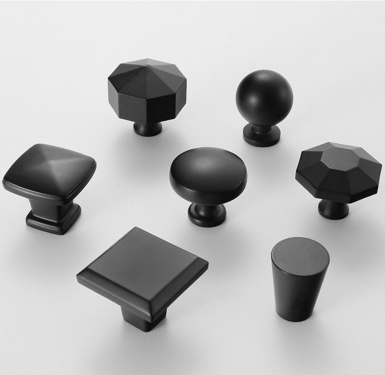 Minimalist Black Drawer Pulls Handle knob Modern Cabinet Dresser Pulls Knobs Handles Kitchen Handle pull Wardrobe handle Furniture Hardware