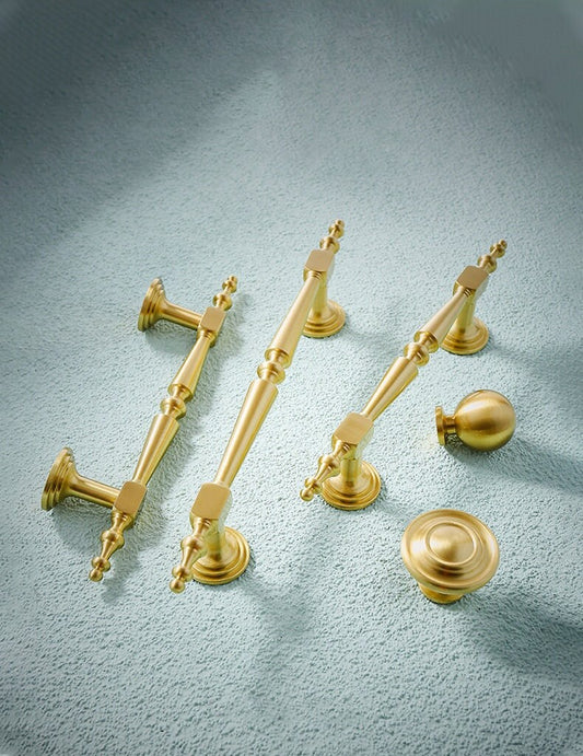 Luxury brass Cabinet handles Knobs, Unique geometric Drawer Dresser pulls Knobs Wardrobe handle pull doorknob Furniture hardware