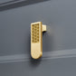 Waves Cylindrical Cabinet handles Pulls, Brass Drawer Drop Knobs Pulls Handles, Golden Dresser Knobs handle Wardrobe knob Furniture Hardware