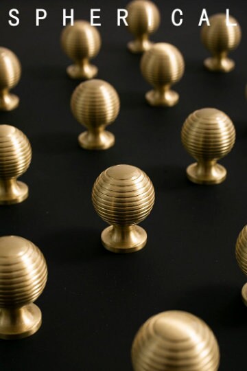 Brass Round Drawer Handle pull, Nordic Handle Pull, Cabinet Door Handle Dresser Handle pull Cupboard Knobs Wardrobe pull Cabinet Hardware