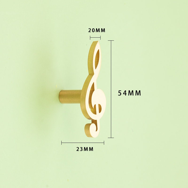 Golden Notes Drawer Knobs Pull, Music notes handle pull Wardrobe handle Pulls Cabinet Pulls Knobs Dresser Knobs Handles Furniture Treatments