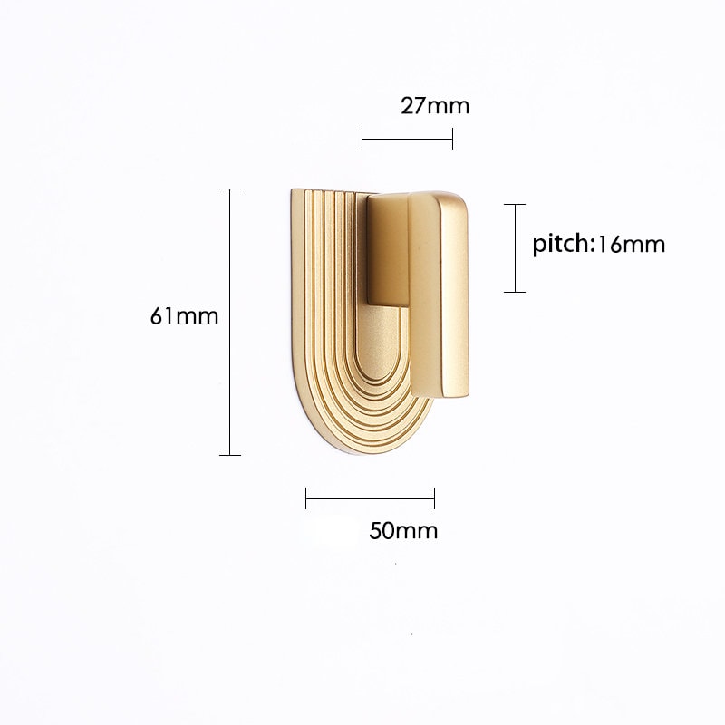 Boho rainbow Cabinet Pulls, Minimalist Drawer Pulls Knobs Handles, Matte Gold Dresser Knobs handle Wardrobe knob Modern Furniture Hardware