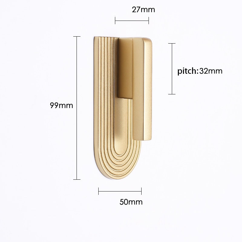 Boho rainbow Cabinet Pulls, Minimalist Drawer Pulls Knobs Handles, Matte Gold Dresser Knobs handle Wardrobe knob Modern Furniture Hardware