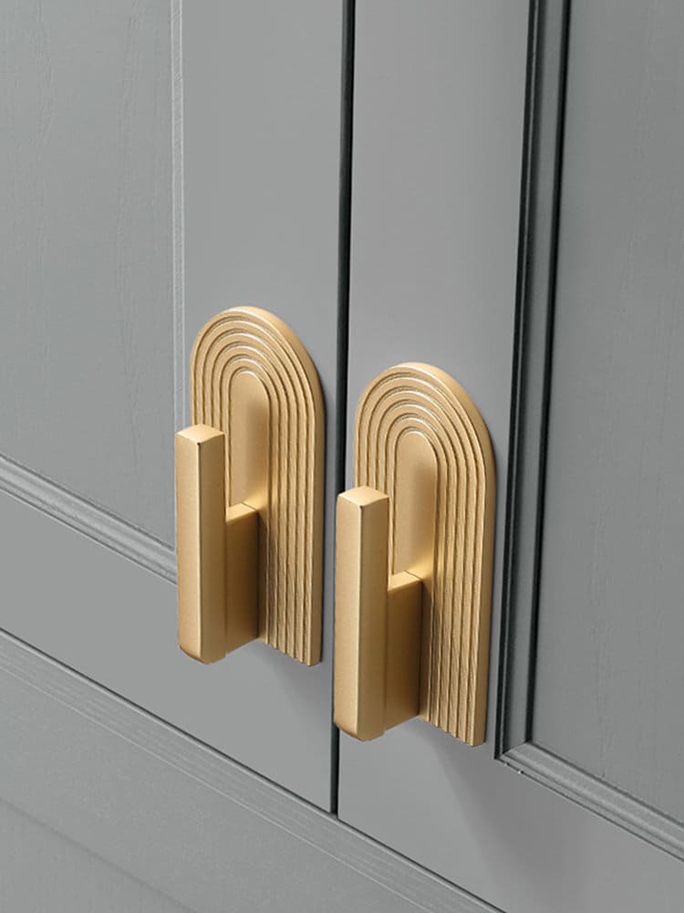 Boho rainbow Cabinet Pulls, Minimalist Drawer Pulls Knobs Handles, Matte Gold Dresser Knobs handle Wardrobe knob Modern Furniture Hardware