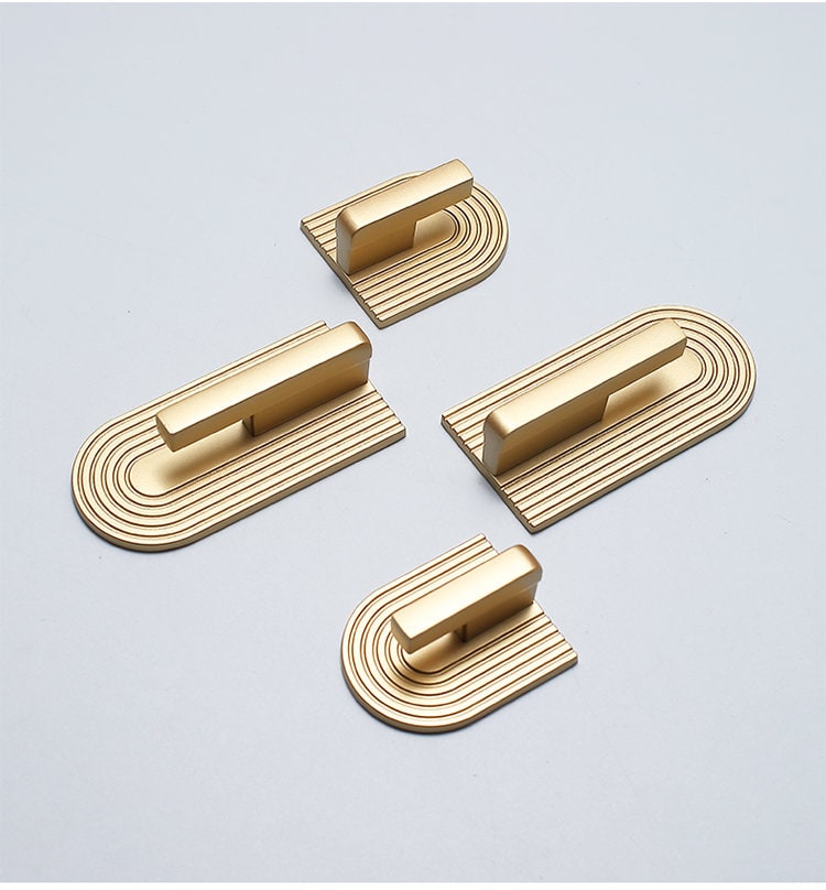 Boho rainbow Cabinet Pulls, Minimalist Drawer Pulls Knobs Handles, Matte Gold Dresser Knobs handle Wardrobe knob Modern Furniture Hardware