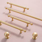 Satin Brass Door Handles, Minimalist Brass Drawer Pulls Knobs Handles, Cabinet Round Handles Pull, Wardrobe Knobs handle Furniture Hardware