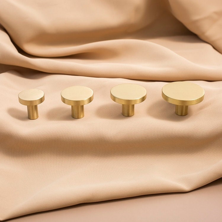 Minimalist Brass round Drawer pulls Gold Dresser Knobs Handles Cabinet Pulls Knobs wardrobe handle pull Kitchen pull knob,Furniture hardware
