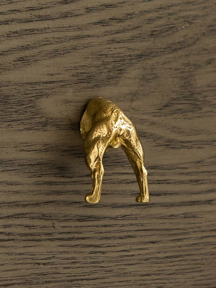 Gold Bulldog bedroom Drawer Knobs Brass animal Cabinet Door Handles knob Gog Wardrobe Knobs and Pulls furniture Handles cabinet Hardware