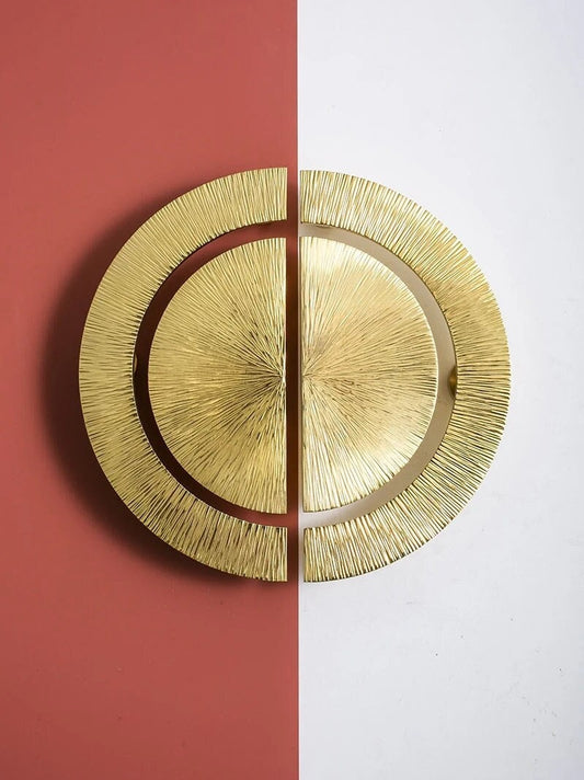 Hammered Semicircle Cabinet knob, Gold Dresser round Knobs handle, Brass Wardrobe Knob, Drawer Pulls Knobs Handles,modern Furniture Hardware