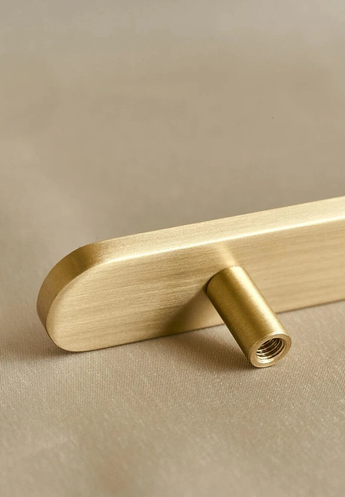 Minimalist Brass Drawer Cabinet Handles Pulls, Soild Brass boho Dresser handle Pulls, Gold Wardrobe pull handle, Furniture Handles Pulls