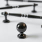 Glossy black Cabinet Handles Pull Door Handles Medieval Style Drawer Pulls Knobs Handles Dresser Knob handle wardrobe pull Cabinet Hardwares