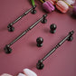 Glossy black Cabinet Handles Pull Door Handles Medieval Style Drawer Pulls Knobs Handles Dresser Knob handle wardrobe pull Cabinet Hardwares