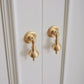 Brushed Brass Drop knobs, Gold Cabinet handle pull, DIY drawer dresser pulls, Furniture knobs, wardrobe Cabinet Knobs Furniture hardware