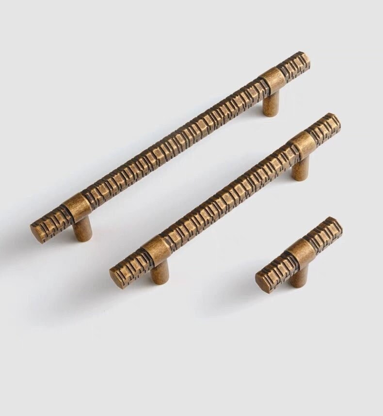 Vintage Bronze Cabinet Handle Drawer Pulls Knobs Handles, Antique Dresser Handles Pull, Wardrobe Pull Handle Knobs, Furniture Hardware