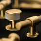 Knurled texture Cabinet Handles Pull, Satin Brass Door Handles, Modern Brass Drawer Pulls Knobs Handles Wardrobe handle, Furniture Hardware