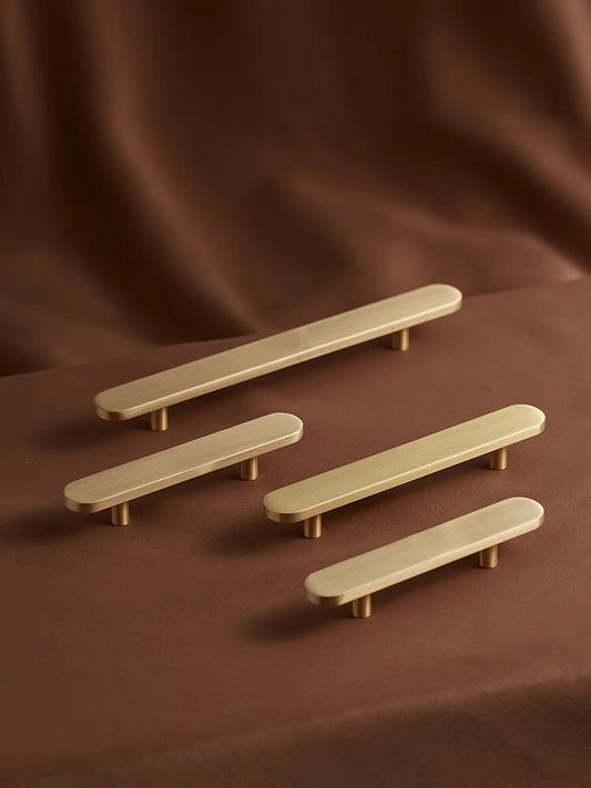 Minimalist Brass Drawer Cabinet Handles Pulls, Soild Brass boho Dresser handle Pulls, Gold Wardrobe pull handle, Furniture Handles Pulls