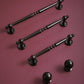 Glossy black Cabinet Handles Pull Door Handles Medieval Style Drawer Pulls Knobs Handles Dresser Knob handle wardrobe pull Cabinet Hardwares