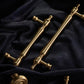Crown Gold Drawer Handles Pull, Antique Brass Cabinet Door Handles, Dresser Pulls Knobs Handles, Kitchen Knobs handle Wardrobe pull handle