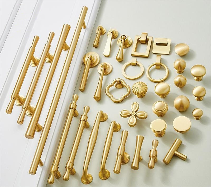 Soild Brass Furniture handle pull, Cabinet Pulls knobs, Drawer Pulls Knobs Handles, Gold Dresser Knobs handle, modern Furniture Hardware