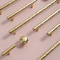 Stunning Hammered Drawer Pulls Knobs Handles, Brass Cabinet Handle Pulls, Bright gold Wardrobe Dresser Knobs handle Furniture Hardware