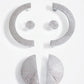 Silver Hammered Cabinet knob, Chrome Drawer Dresser round Knobs handle, Wardrobe Knob, Minimalist Pulls Knobs Handles,Cabinet Hardware