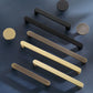 Bronze Black Gold Drawer Knobs Handles Cabinet Pulls Knobs, Minimalist Brass Dresser Handle pulls Wardrobe handle pulls Kitchen pull knob