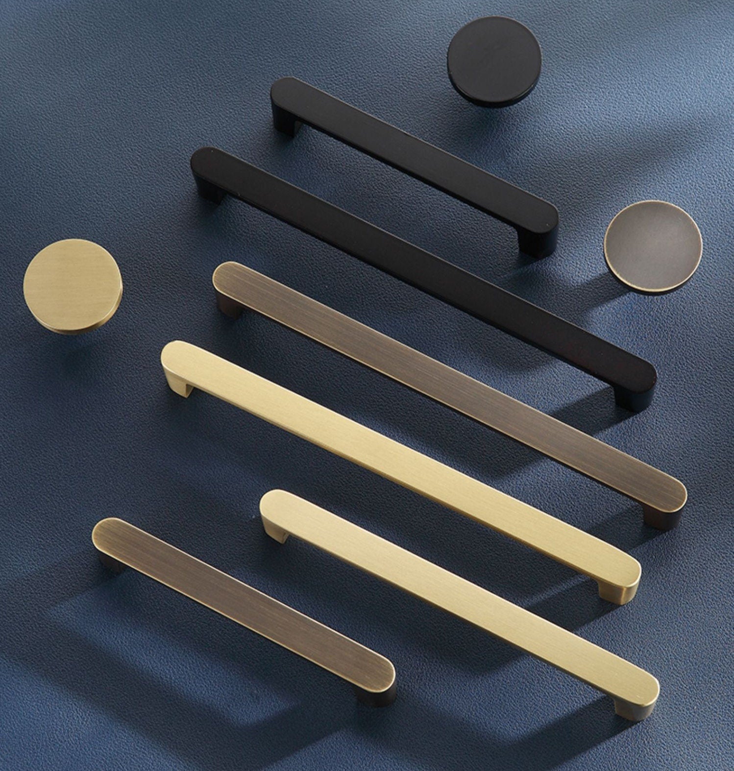 Bronze Black Gold Drawer Knobs Handles Cabinet Pulls Knobs, Minimalist Brass Dresser Handle pulls Wardrobe handle pulls Kitchen pull knob
