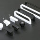 Black and White Drawer handle pulls, Dresser Knobs Handles, Cabinet Pulls Knobs, Wardrobe handle pull, Kitchen pull knob,Furniture hardware
