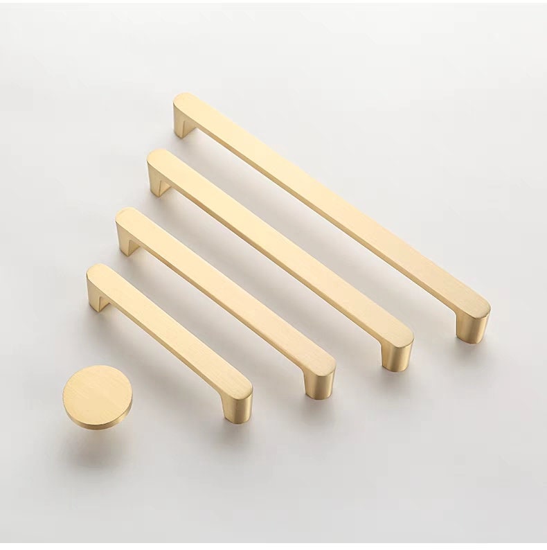 Bronze Black Gold Drawer Knobs Handles Cabinet Pulls Knobs, Minimalist Brass Dresser Handle pulls Wardrobe handle pulls Kitchen pull knob