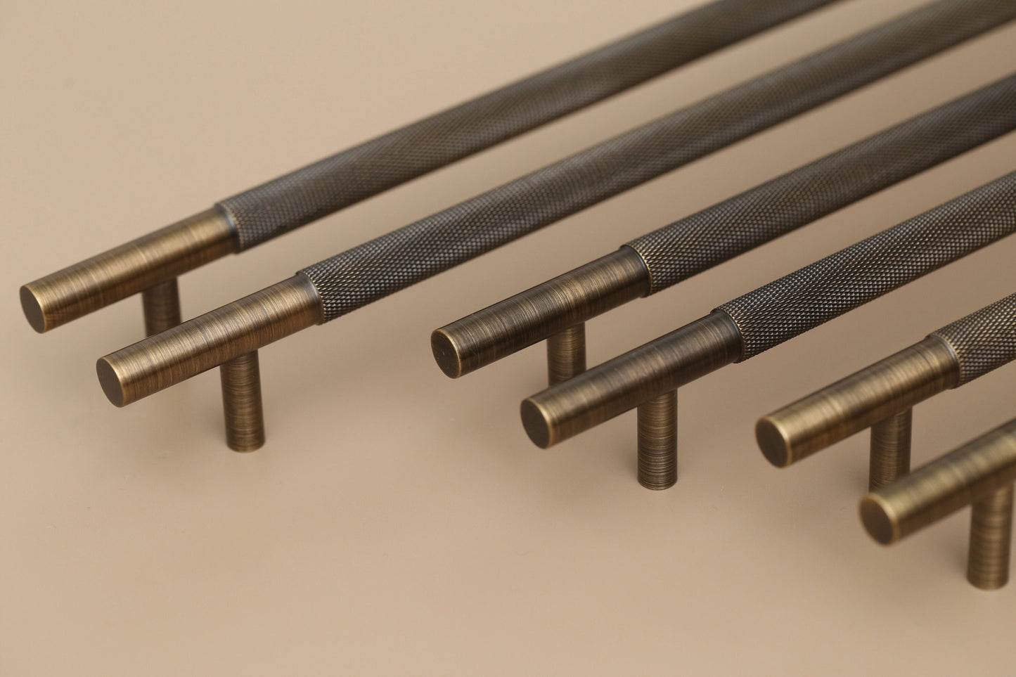 Antique Brass Knurled Cabinet Handles Pull, Satin Brass Door Handles, Drawer Pulls Knobs Handles, Dresser Knobs handle, Furniture Hardware