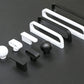 Black and White Drawer handle pulls, Dresser Knobs Handles, Cabinet Pulls Knobs, Wardrobe handle pull, Kitchen pull knob,Furniture hardware