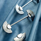 Bright Silver Semicircle Cabinet handle Pull, Sunlight Dresser Knobs Handles, Semicircle Unique Drawer handle Pulls Knobs,Furniture hardware