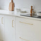 Brushed Brass Rail, Brass Bar pull Handles, Thin Cylinder Bar Handles, Brass Cabinet Drawer Pulls Handles, Furniture Hardware
